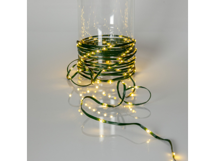 Venkovní světelný řetěz výška 200 cm Star Trading Dew Drop Micro - zelený