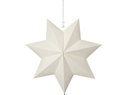Papírová hvězda průměr 40 cm Star Trading Polar -bílá