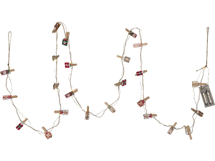 Světelný řetěz délka 240 cm Star Trading Clippy Advent - barevný