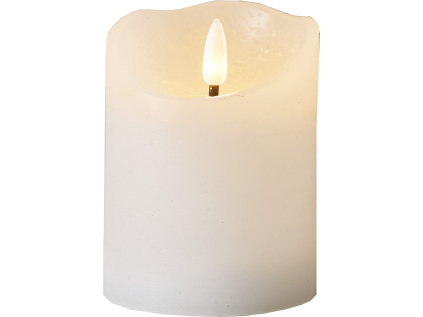 LED svíčka výška 10 cm Star Trading Flamme Rustic - bílá