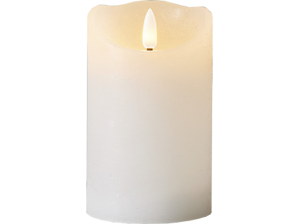 LED svíčka výška 12,5 cm Star Trading Flamme Rustic - bílá