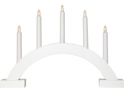 Adventní svícen výška 32 cm Star Trading Abbe - bílý