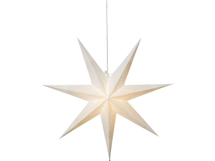 Závěsná papírová hvězda průměr 70 cm Star Trading Lysa - bílá