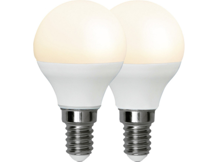 Žárovka 2 ks LED E14 P45 470LM STAR TRADING Opaque Basic