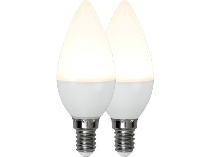 Žárovka 2 ks LED E14 C37 470LM STAR TRADING Opaque Basic