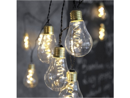 Světelný LED řetěz 10 světýlek délka 3,6 m Star Trading Glow - černý