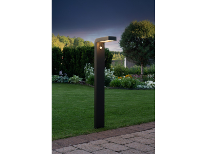 Solární LED osvětlení se senzorem pohybu výška 80 cm Star Trading Vici - černé