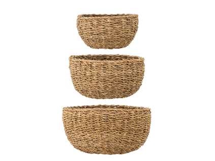 Sada 3 košů LALO Bloomingville - přírodní