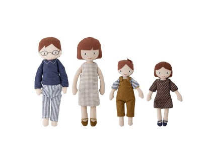 Sada 4 ks panenek WEBSTER DOLL Bloomingville - barevná