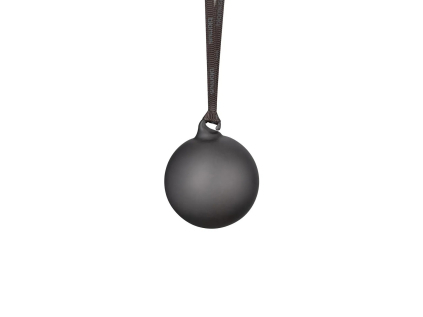 Sada 4 vánočních ozdob průměr 7 cm Blomus JUHLA - tmavě šedá