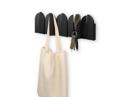 Výklopný nástěnný věšák Umbra Saloom - černý