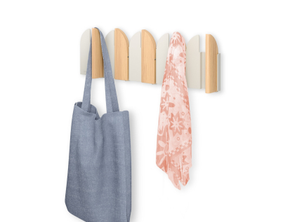 Výklopný nástěnný věšák Umbra Saloom - přírodní