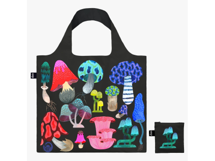 Skládací nákupní taška LOQI MALIN GYLLENSVAAN Magic Mushrooms