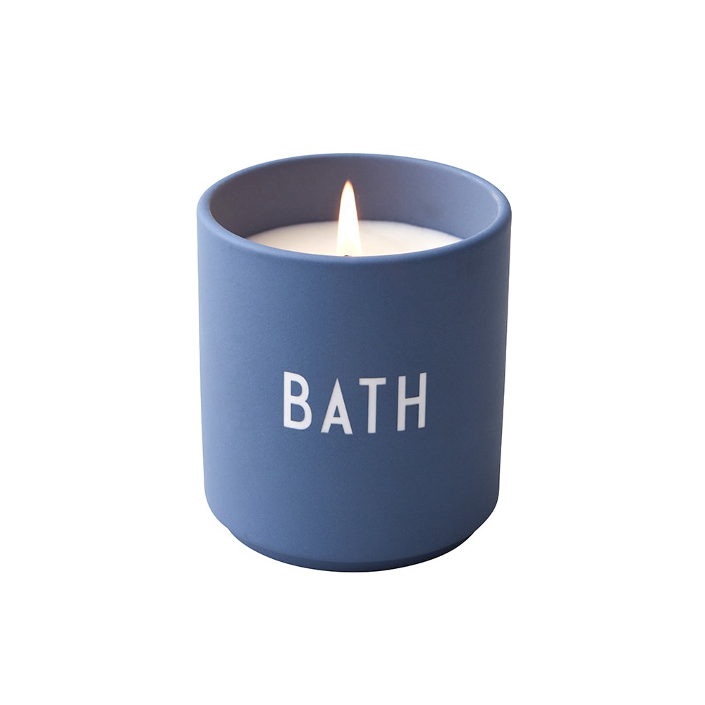 Levně Velká vonná svíčka DESIGN LETTERS BATH - modrá