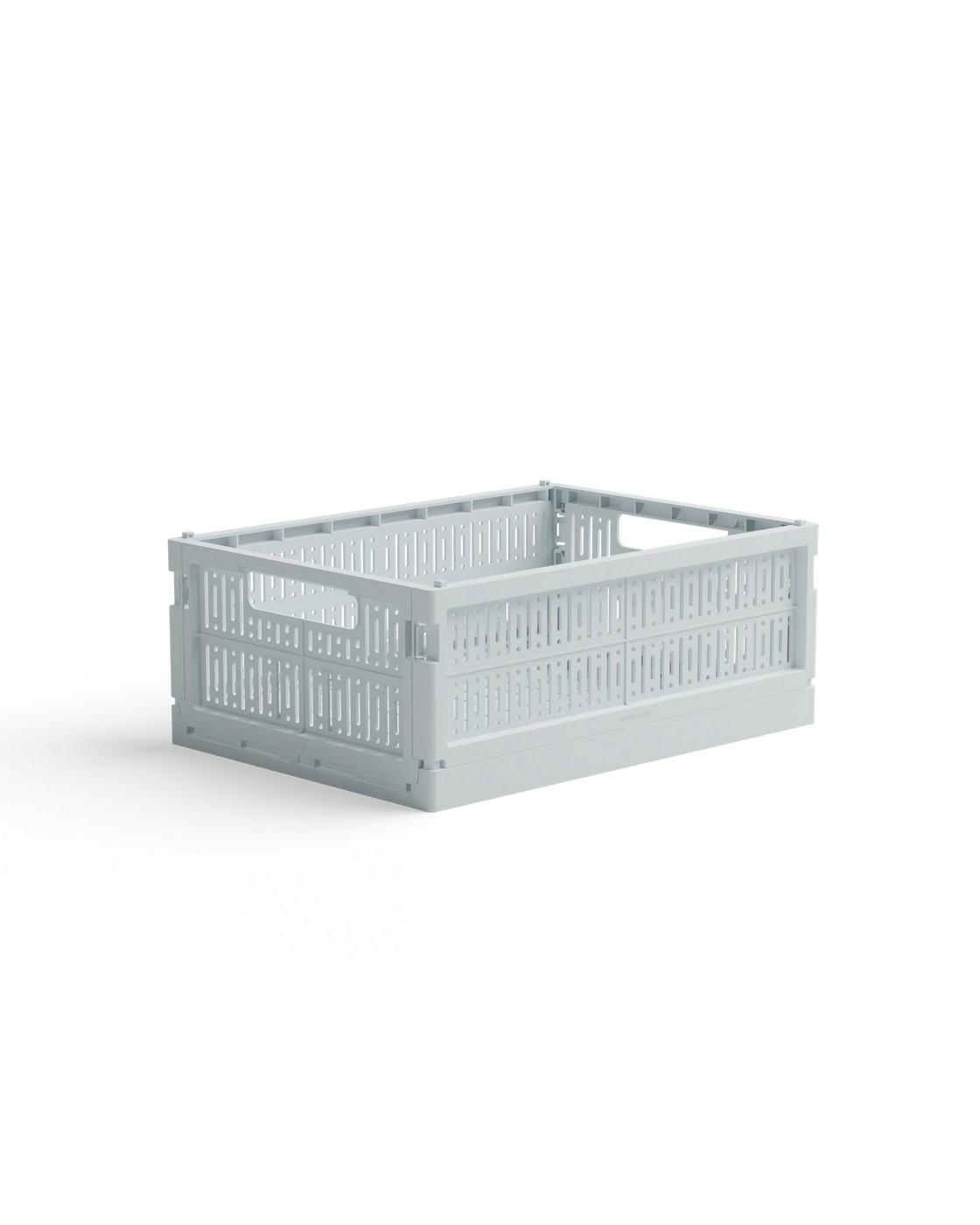 Levně Skládací přepravka midi Made Crate - ice cube blue