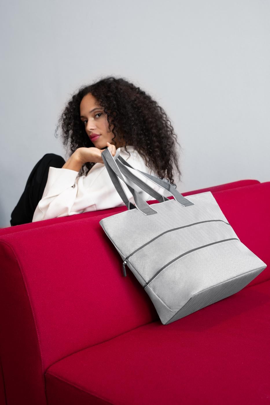 Kabelka Reisenthel Shopper e1 Herringbone grey (obrázek 10)