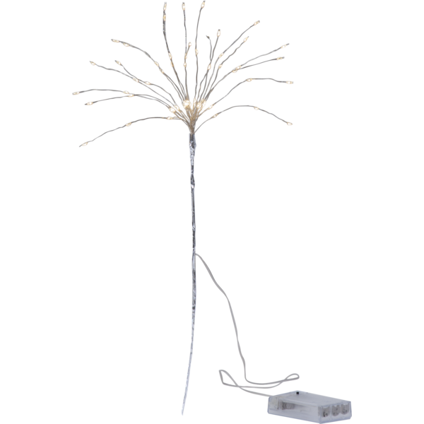 Svítící LED dekorace výška 42 cm Star Trading Firework - stříbrná