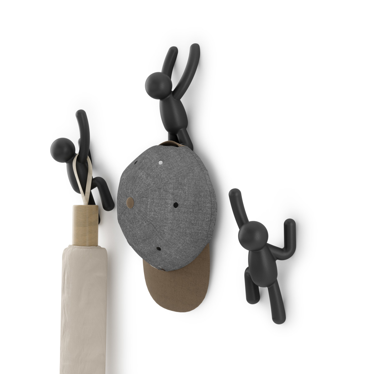 Háčky na zeď Umbra Buddy - černý (obrázek 2)