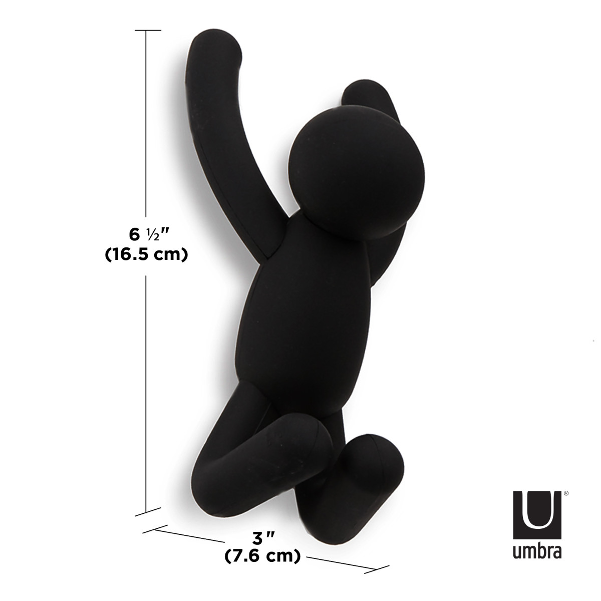 Háčky na zeď Umbra Buddy - černý (obrázek 6)