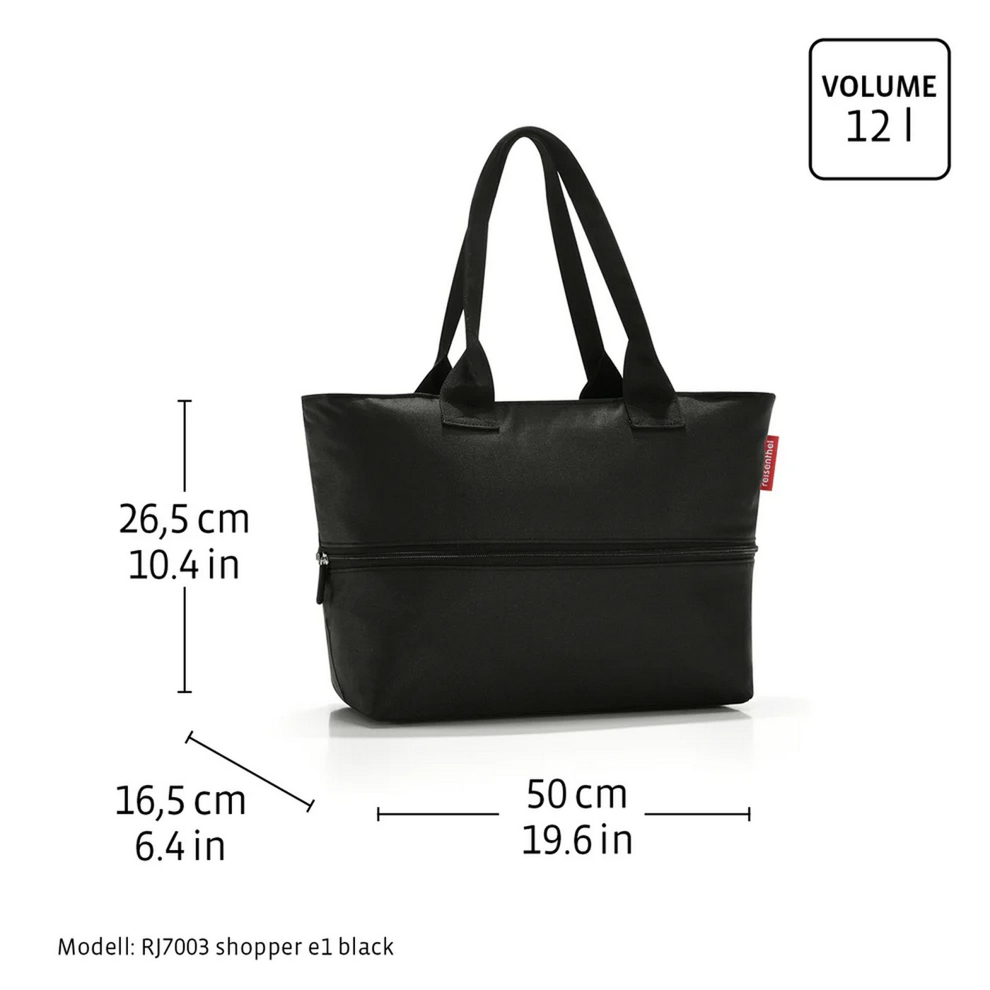 Kabelka Reisenthel Shopper e1 Leo nero (obrázek 6)