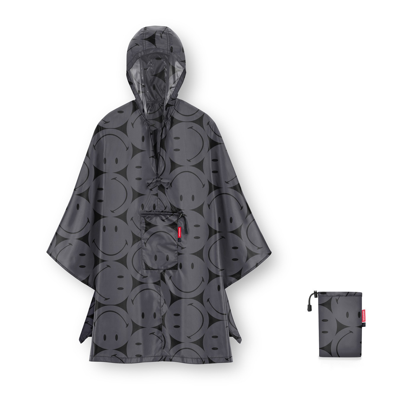 Levně Poncho Reisenthel Mini Maxi Poncho Smiley® grey
