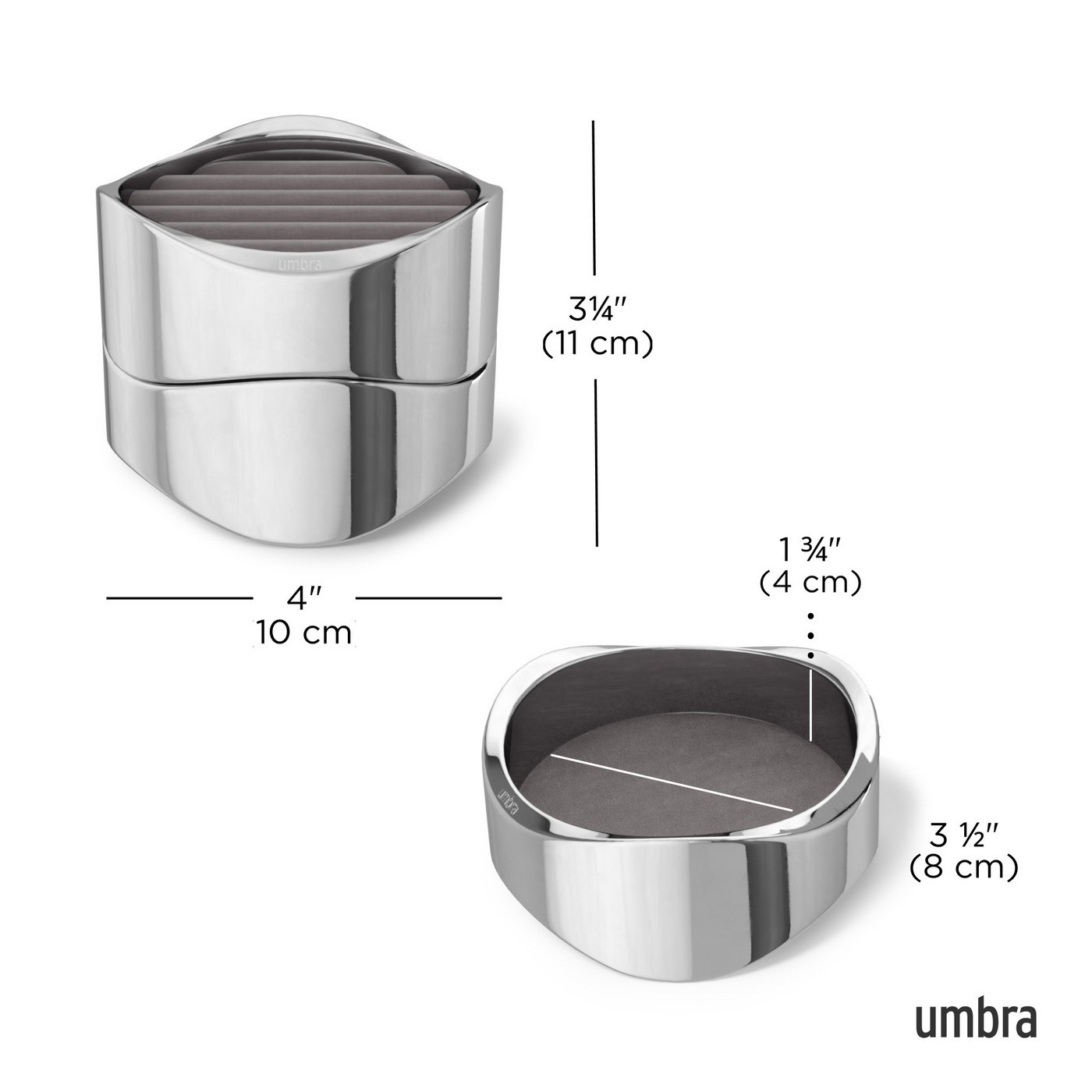 Šperkovnice Umbra WAVY - stříbrná (obrázek 14)