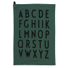 Kuchyňská utěrka set 2 ks DESIGN LETTERS - tmavě zelená
