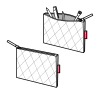 Taštička na zip Reisenthel Case 1 Rhombus light grey #3