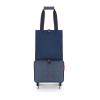 Skládací taška na kolečkách Reisenthel Foldabletrolley Herringbone dark blue