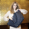 Nákupní taška přes rameno Reisenthel Shopper M Metallic dots blue #2