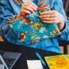 Taštička na zip 3 ks LOQI VINCENT VAN GOGH Flower Pattern #4