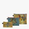 Taštička na zip 3 ks LOQI VINCENT VAN GOGH Flower Pattern