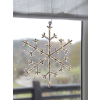 Svítící vločka na zavěšení výška 30 cm STAR TRADING Star - čirá #5