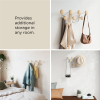 Nástěnný věšák 7 háčků Umbra DOTSY - bílá/přírodní #16