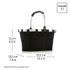 Košík Reisenthel Carrybag XS Frame Glossy dots black #8