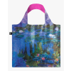 Skládací nákupní taška LOQI CLAUDE MONET Water Lilies Neon