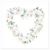 Papírové ubrousky 20 ks Artebene Floral Heart