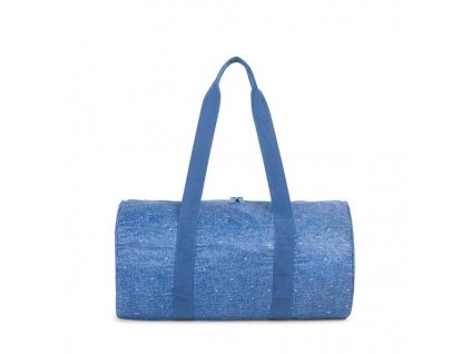 Skládací víkendová taška Herschel Packable modrá s bílými tečkami