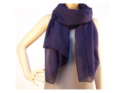 Šátek Classic Plain - Navy Blue