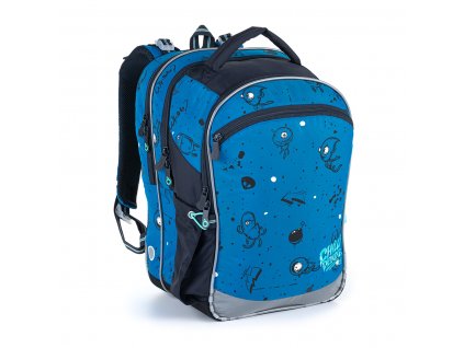 Modrý batoh s příšerkami Topgal COCO 21017