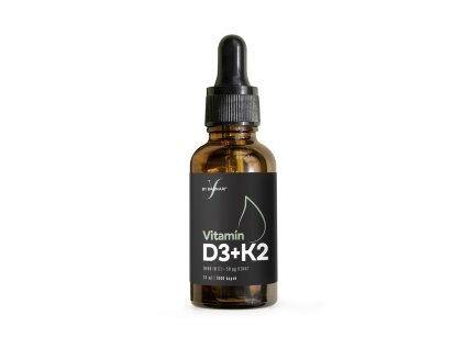 Vitamín D3 a K2 lahvička
