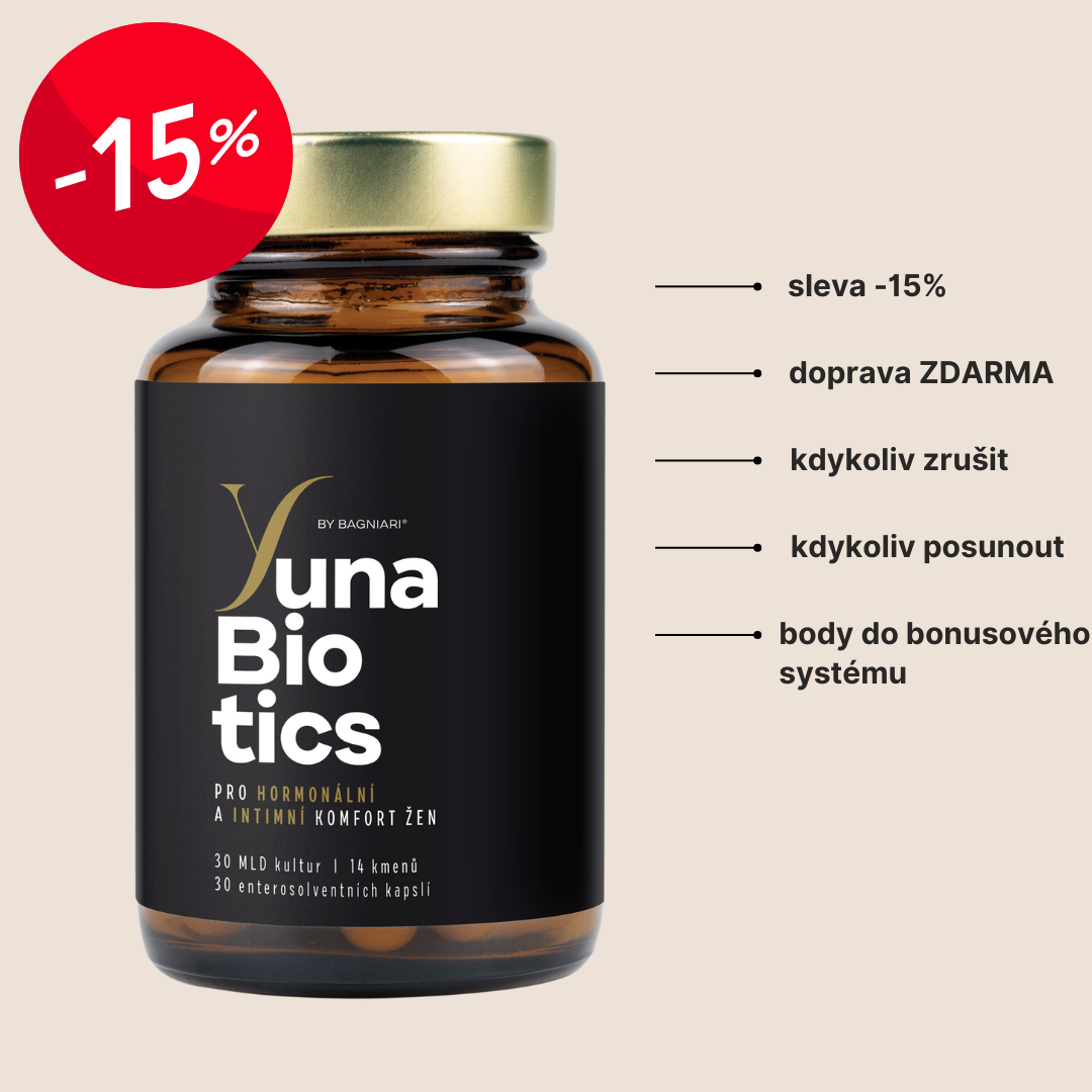 Bagniari YunaBiotics - 30 miliard CFU, 14 probiotických kmenů v kapsli, 30 kapslí Varianta: Předplať a ušetři 15 %