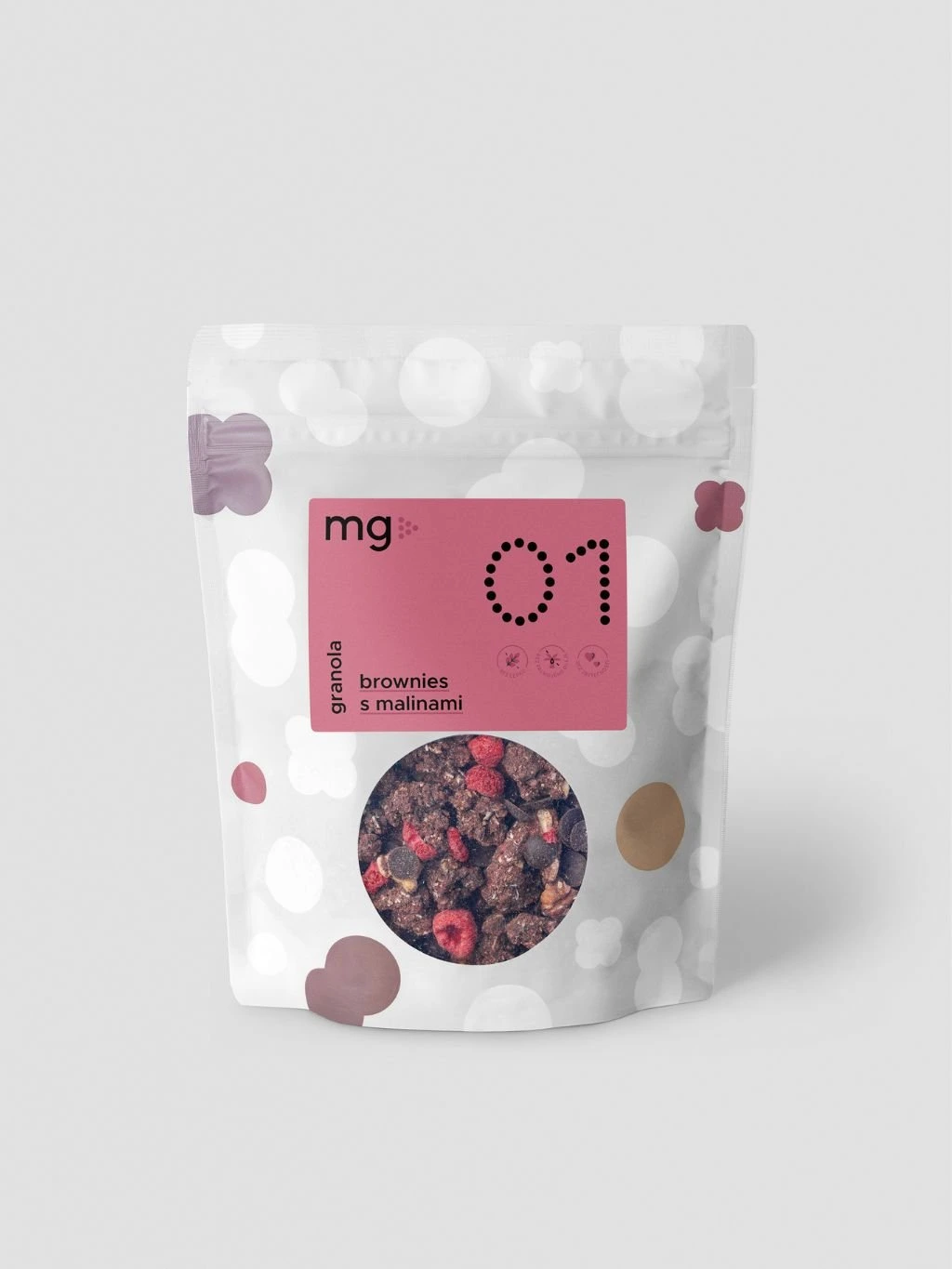 MG Nutrition MG Granola 01 Brownies s malinami
