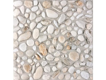 Dlaždica 33x33 cm Rako PEBBLES, biela