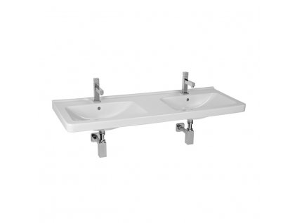 Dvojumývadlo 130x48,5 cm CUBITO PURE Jika, biela