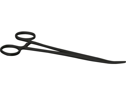 Saenger Pean tmavý - zahnutý, 18 cm
