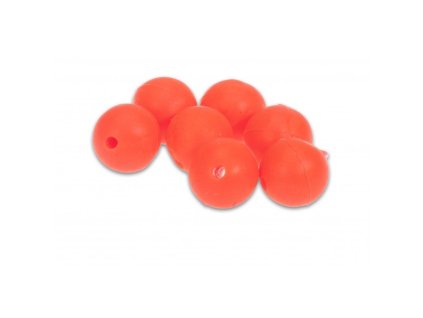 Aquantic korálky Red Rubber Beads 12 mm 5 ks