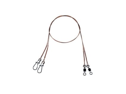 Mistrall ocelové lanko pro lov dravců 1 x 7 (11 kg) Velikost 25cm, 2ks/bal