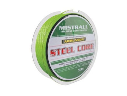 Mistrall pletená šňůra s ocelovým jádrem Admuson Steel Core  průměr: 0,09 mm