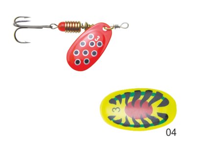 Mistrall rotační třpytka SPERSO vel. 3, 6g, barva 04